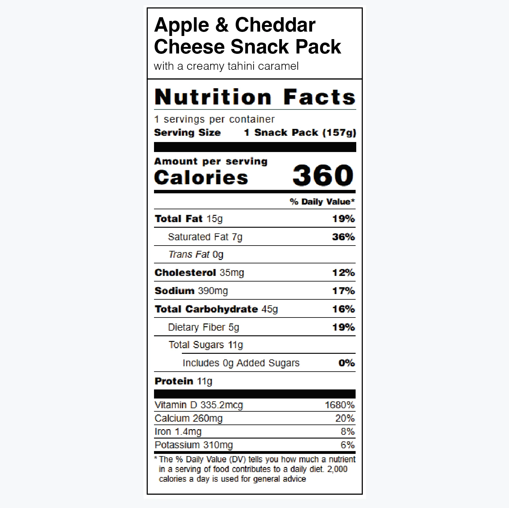 Apple & Cheddar Cheese Snack Pack - Image 6