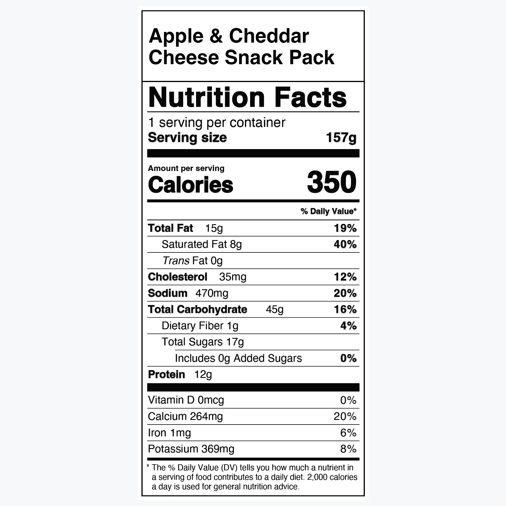 Apple & Cheddar Cheese Snack Pack - Image 6