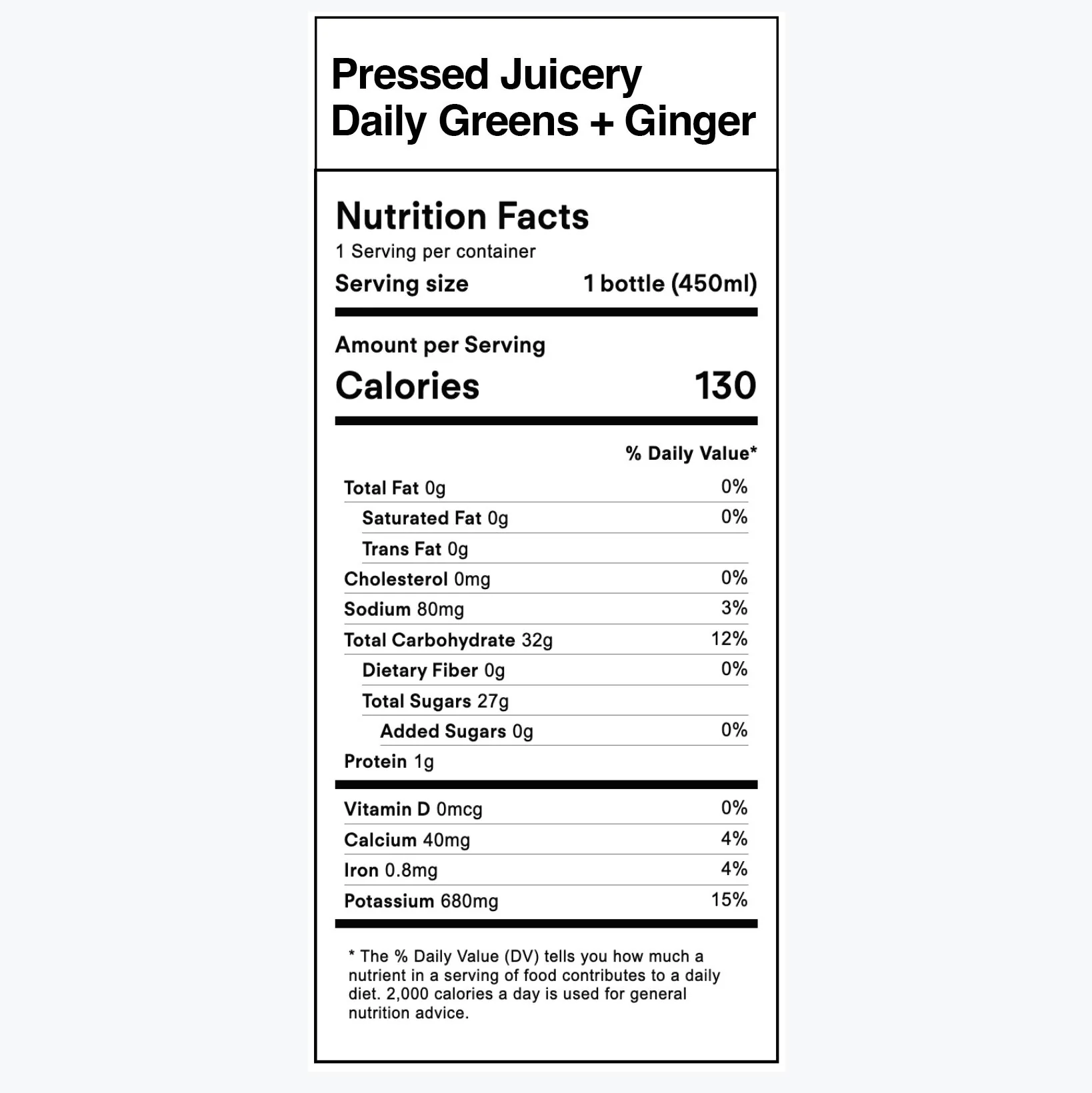 Pressed Juicery Daily Greens & Ginger - Image 4
